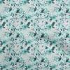 oneOone Cotton Flex Green Fabric Watercolor Floral Craft Projects Decor Fabric Printed By The Yard 40 Inch