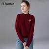 Fanzhen Women's Cashmere High-Neck Pullover Sweater
