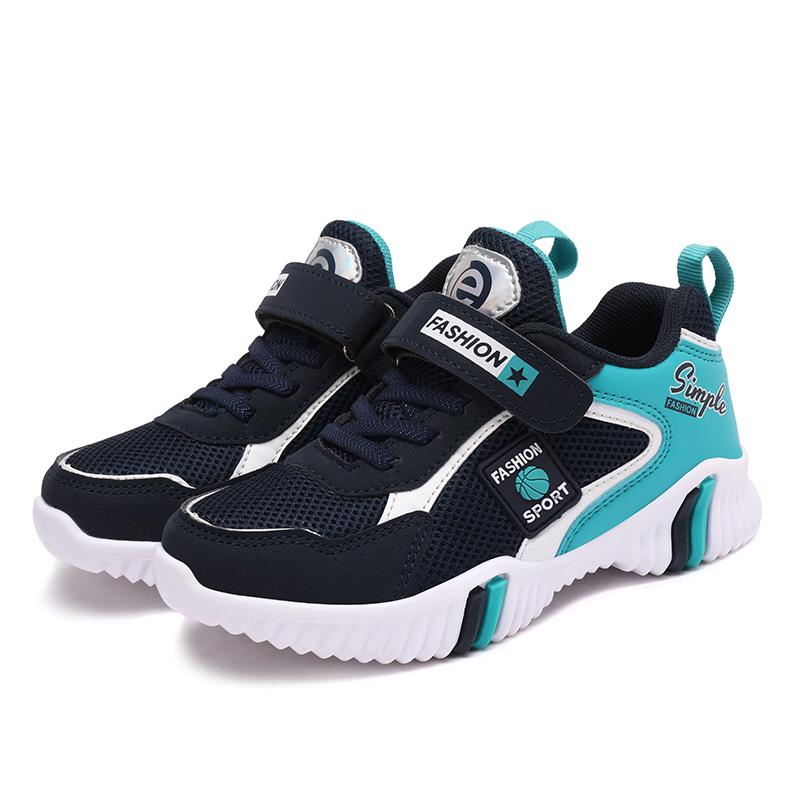 Весенне-осенняя детская спортивная обувь из сетчатого дышащего материала на липучке для мальчиков и девочек, сверхлегкая детская спортивная обувь из ЭВА