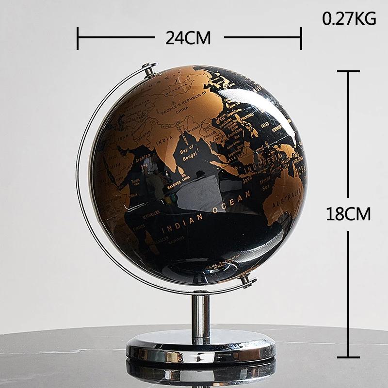 Retro World Globe Desk Earth Globe Home Decoration Do Mapa Globo Geografia Accessories Globe Room Decor Geography Kids Education