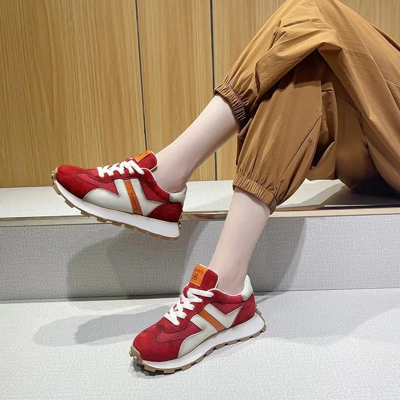 2024 Fashion Women Neakers Mesh Breathable Lace Up Sneakers Forrest Gump Shoes Comfort Sport Running Shoes Zapatillas Hombre