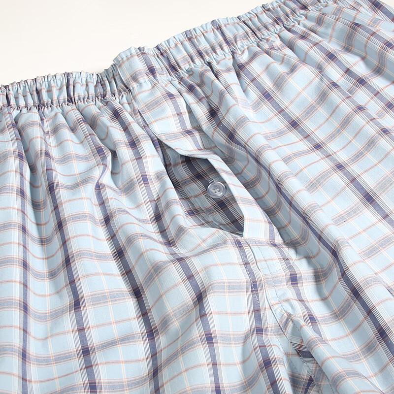 BXMAN Мужские хлопковые тканые боксеры-брифы больших размеров