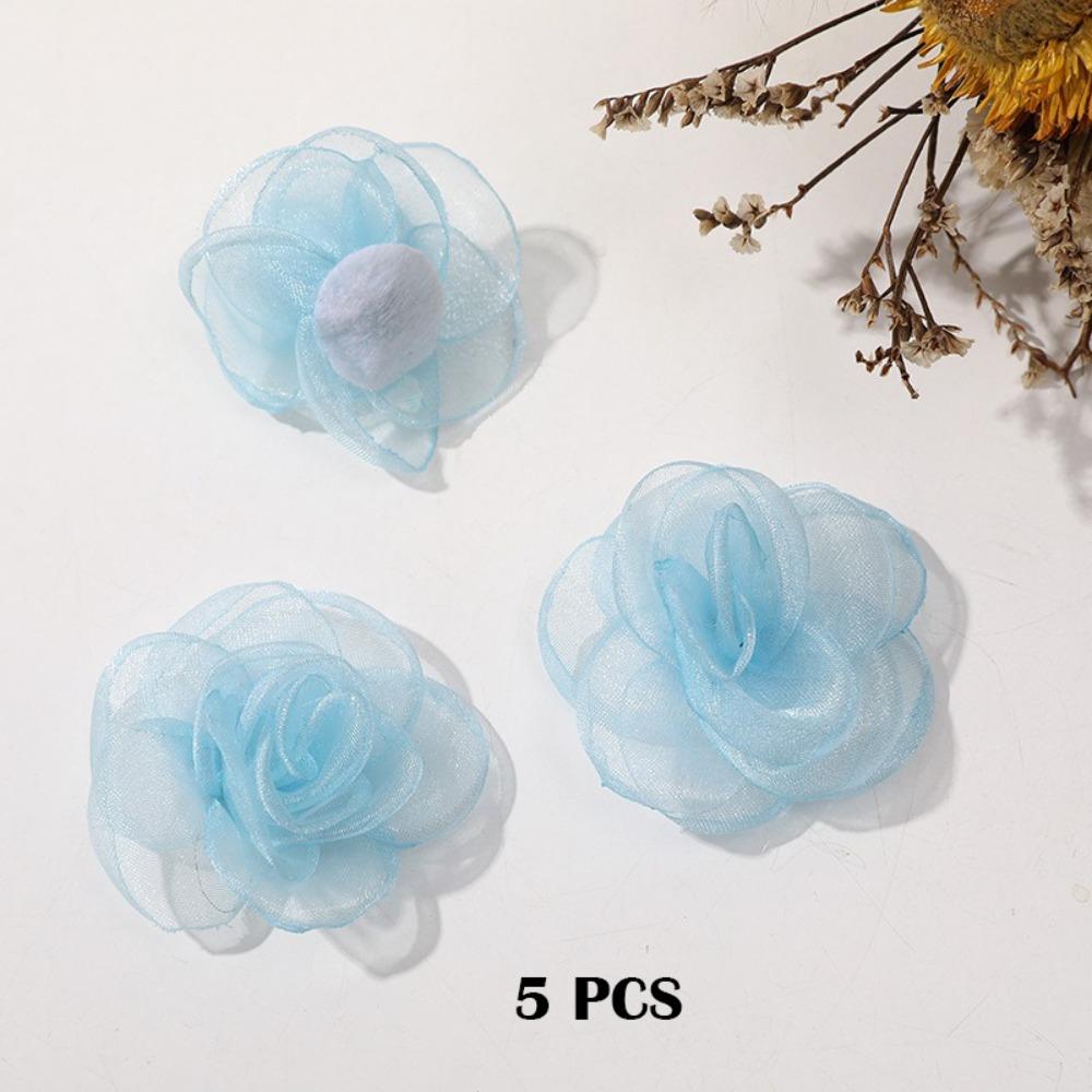 5 шт. Плетение сеткой Материал для серег Ручная работа Аксессуары для одежды Новый аксессуар для волос-зажим