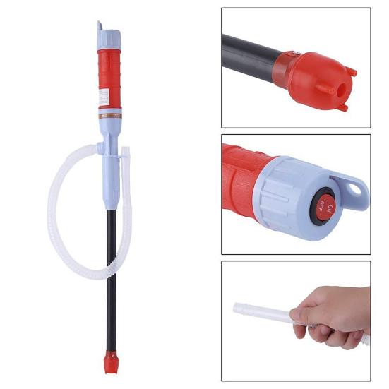Oil Siphon Pump Convenient Bendable Tube Reliable Liquid Transfer Battery Operated Pump for