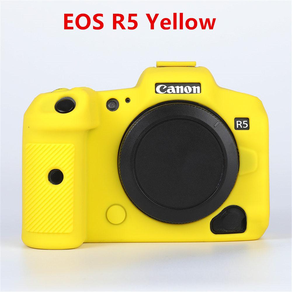 Мягкий силиконовый защитный чехол для корпуса камеры для Canon EOS R5 R5II R6 R6II R7 R8 RP R10 Ударопрочная резиновая накладка