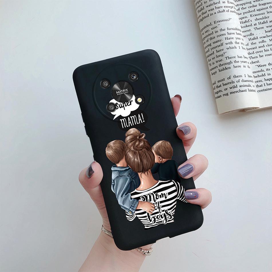 Case For Honor Magic 4 LITE X30 X9 5G Back Cover Super Mom Baby Fashion Girls Soft Phone Case Silicone Funda For Honor X30 Capa