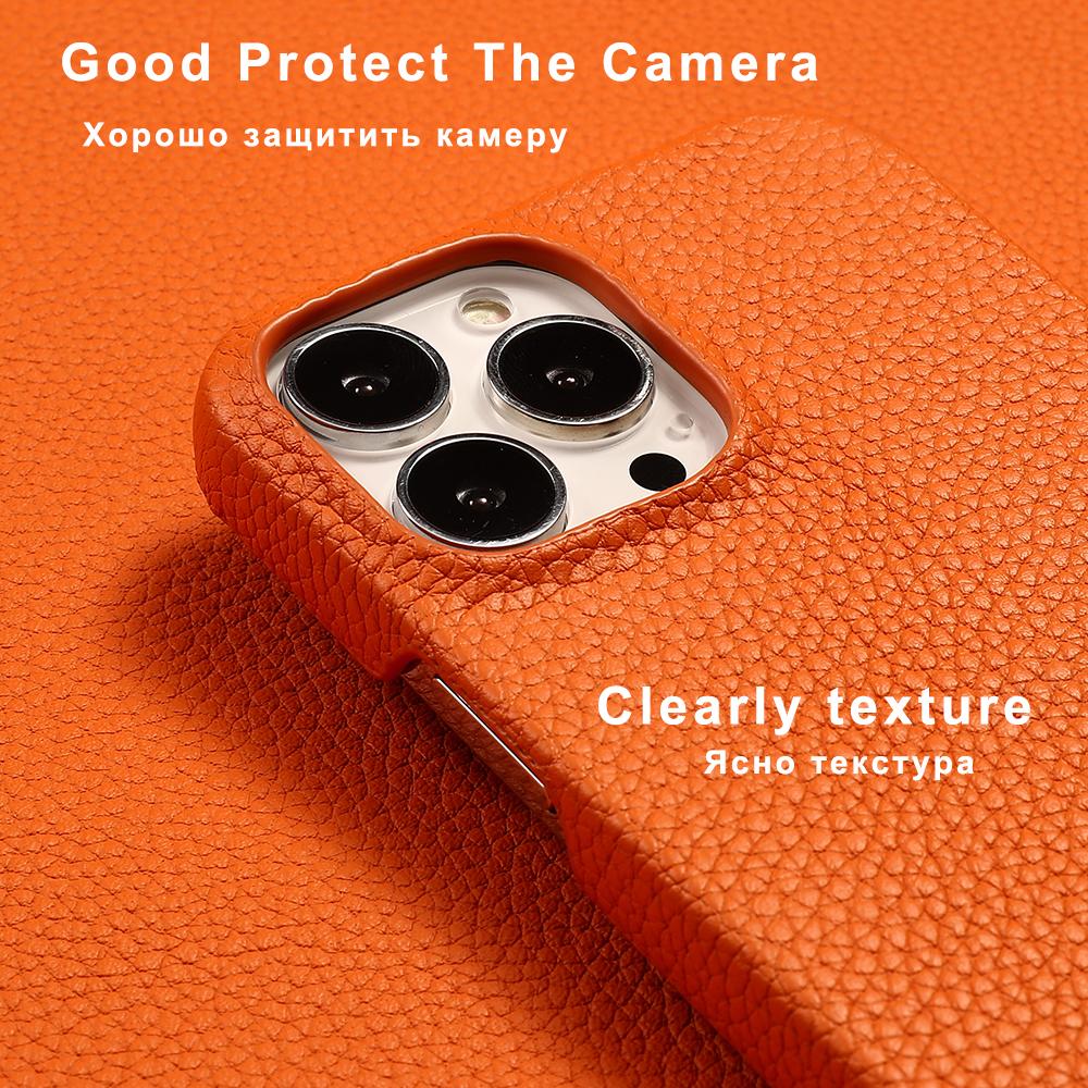 Роскошный чехол из натуральной коровьей кожи для iPhone 15 13 14 Pro Max 15Pro 14Pro 12 Pro Max, противоударный чехол на заднюю панель