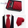 5 Pieces Set Paisley Men's Tie Including Tie Square Scarf Cuff Tie Clip Gift Box