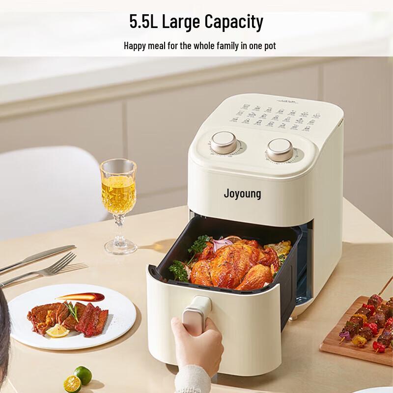 Joyoung Большая аэрофритюрница объемом 5,5 л, штепсель CN (адаптер в комплекте)