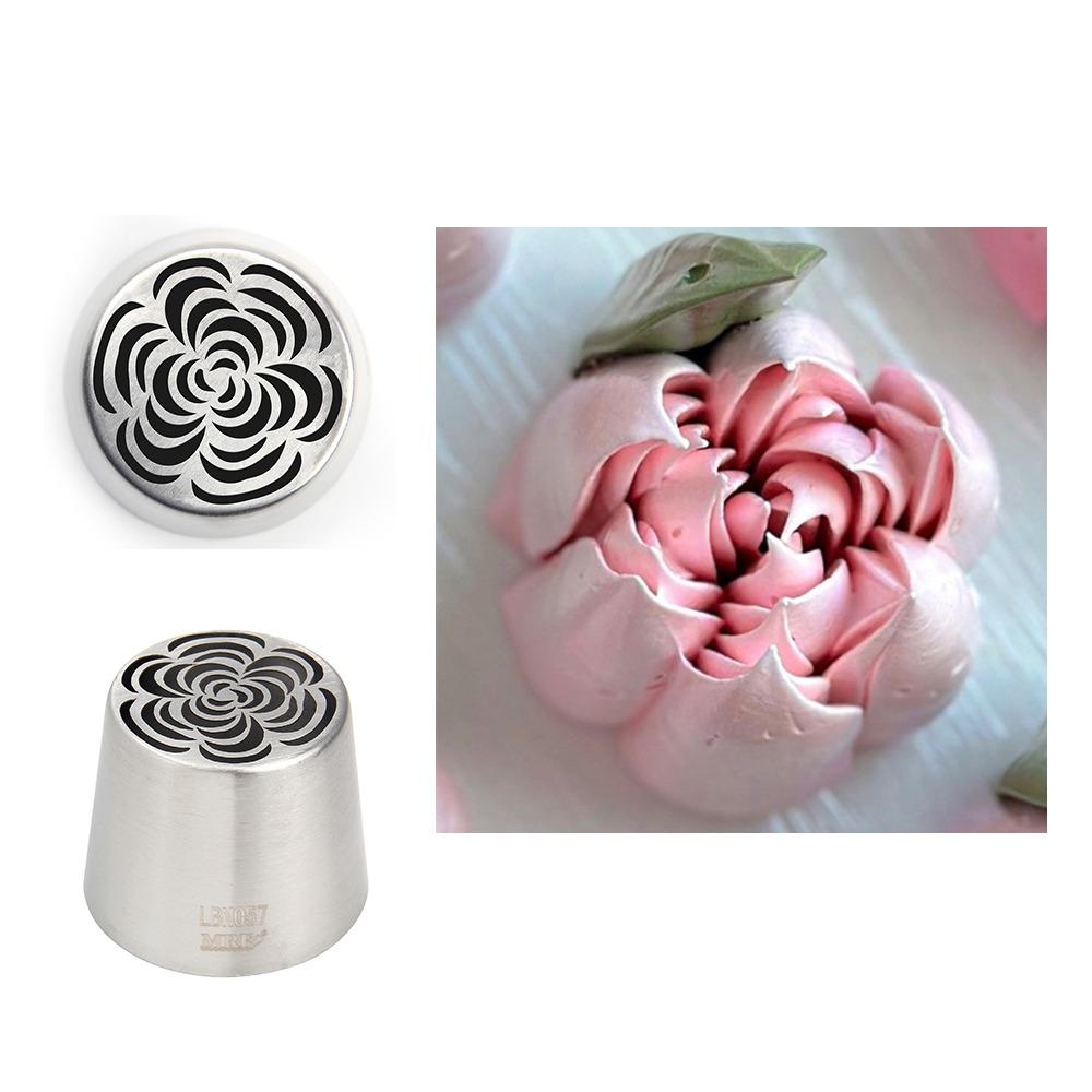 Large Size Flower Squeeze Mouth Creative Cream Nozzles Pleated Cream Piping Tips  Kitchen Gadgets