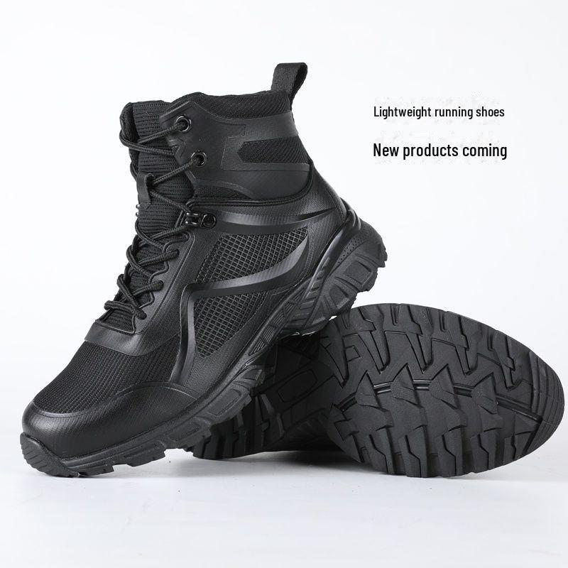 2024 Мужские десантные боевые ботинки: Амортизирующая, дышащая тактическая тренировочная обувь на лето