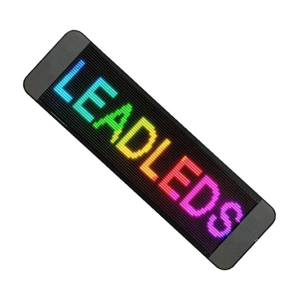 Программируемый светодиодный знак для автомобиля 64x20 точек матрица 13.7x4in ультра яркий прокручивающийся гибкий цифровой мобильный 