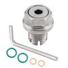 M14.1X1.5 Stainless Steel Self Tapping Oil Drain Plug Thread Repair Kit with O Circle Hex Wrench for Oil Pan Silver