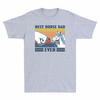 Sleeve Best Fathers Short Ever Day Dad Gift Vintage TShirt Funny Horse Unisexs
