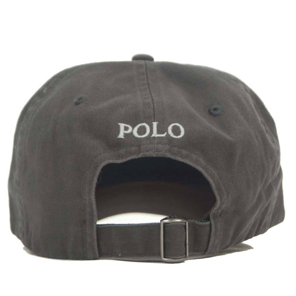 [Polo Ralph Lauren] Мужская 6-панельная кепка с логотипом Pony в одной точке, угольно-серая (ОДИН РАЗМЕР) [Использовал]