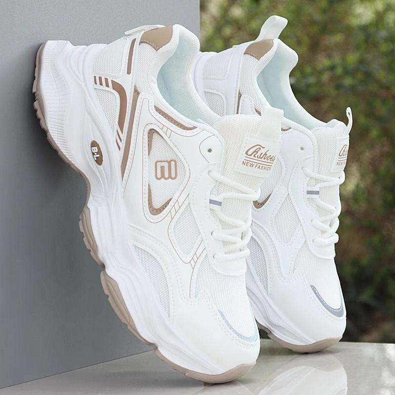 Men's Shoes Spring and Summer New Breathable Mesh Shoes Men's Sports Shoes Trend Versatile Platform Casual Dad Trendy Shoes