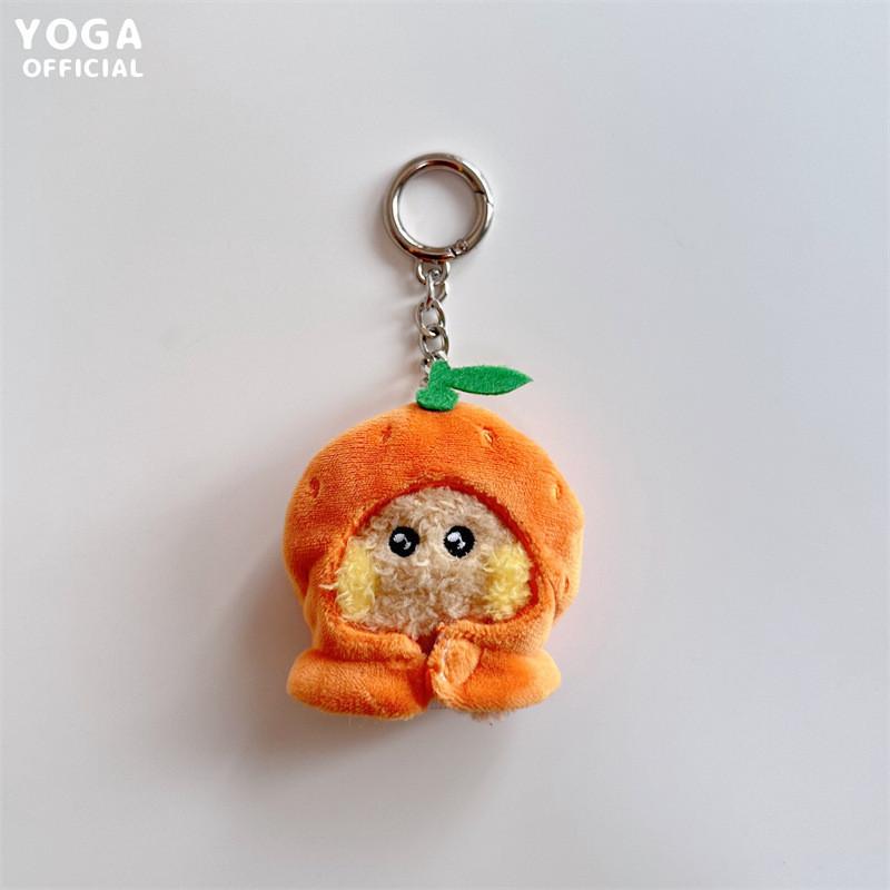 Animal Plush Fruit Keychain Cartoon Stuffed Doll Bag Pendant Gift Decoration