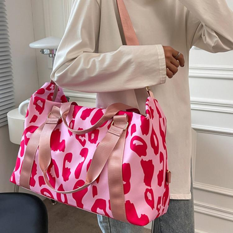 Женские сумки, большая дорожная сумка-органайзер, модная спортивная сумка для фитнеса с леопардовым принтом, уличная сумка через плечо, сумки выходного дня