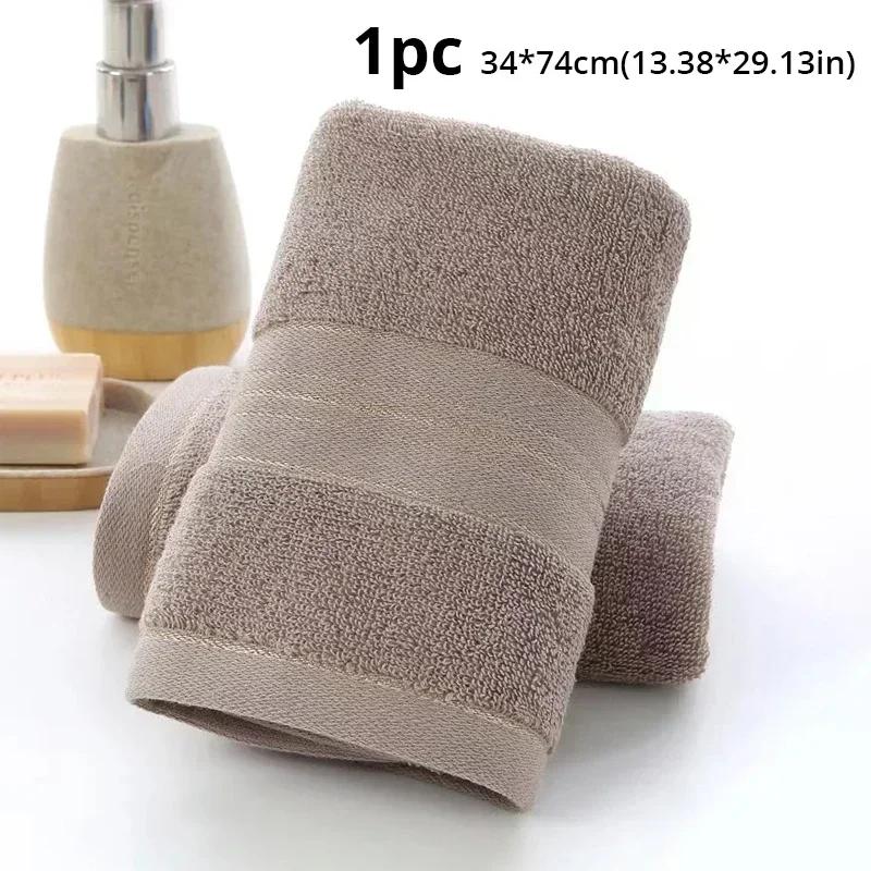 1pcs Towel Towels Thickened Absorbent Sauna Spa Pure Cotton Quick Absorbing Soft Drying Bath Bathrobe Home Textile Garden Beach