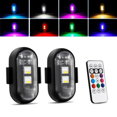 Компактный стробоскоп Futwod, LED стробоскоп, Пульт дистанционного управления, USB, RGB свет, 8 цветов