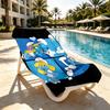 Blue Smurfs Print Beach Towel Design, Soft, Lightweight. for Home Bathroom, Spa, Pool, Yoga, Surfing, Camping, Gift for Family, Friend