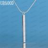 Ожерелье с подвеской в виде колонны из стерлингового серебра 925 пробы, 18 дюймов, модные свадебные украшения
