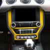 Car Central Control Navigation Panel Decorative Cover Stickers Fit For Ford Mustang 2015 Up ABS Interior Accessories