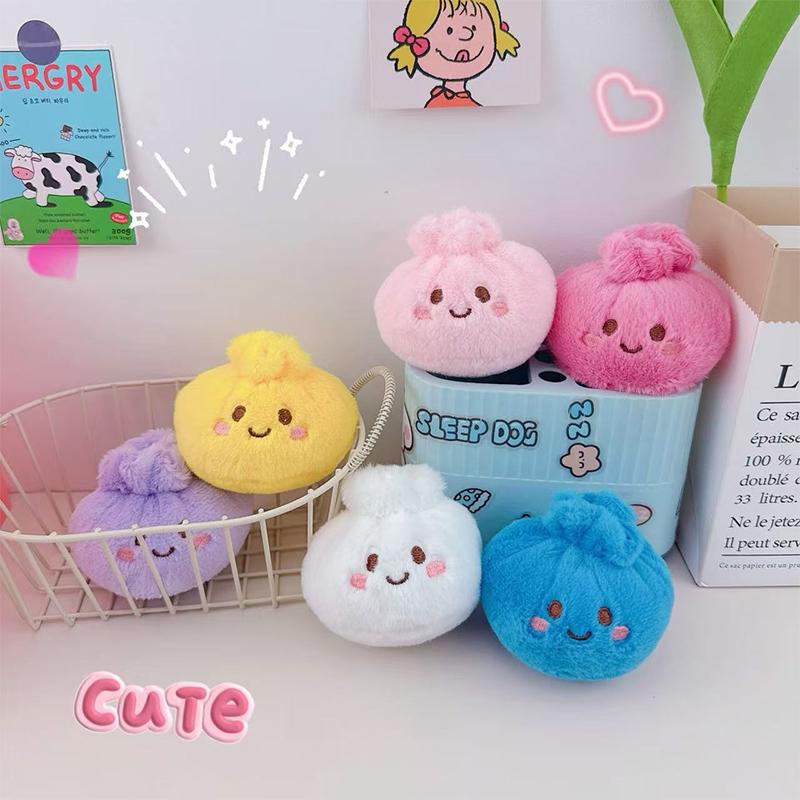 Soft Bun Squishy Plush Toy Keychain for Relaxing Stress Relief and Enjoyment