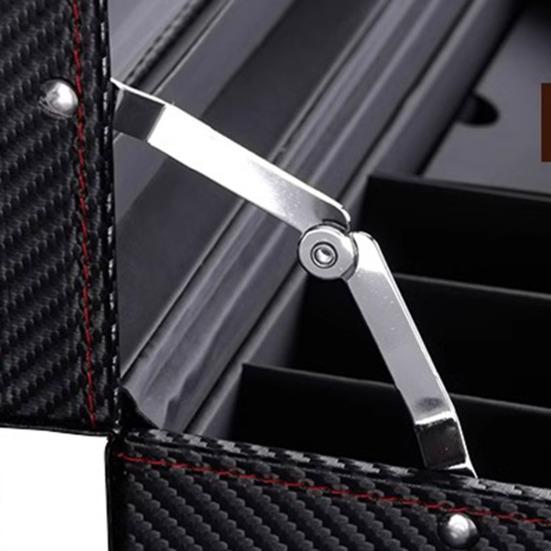 Коробка для часов, органайзер для солнцезащитных очков, большая вместимость, несколько отделений, дизайн окна, держатель для часов, подставка