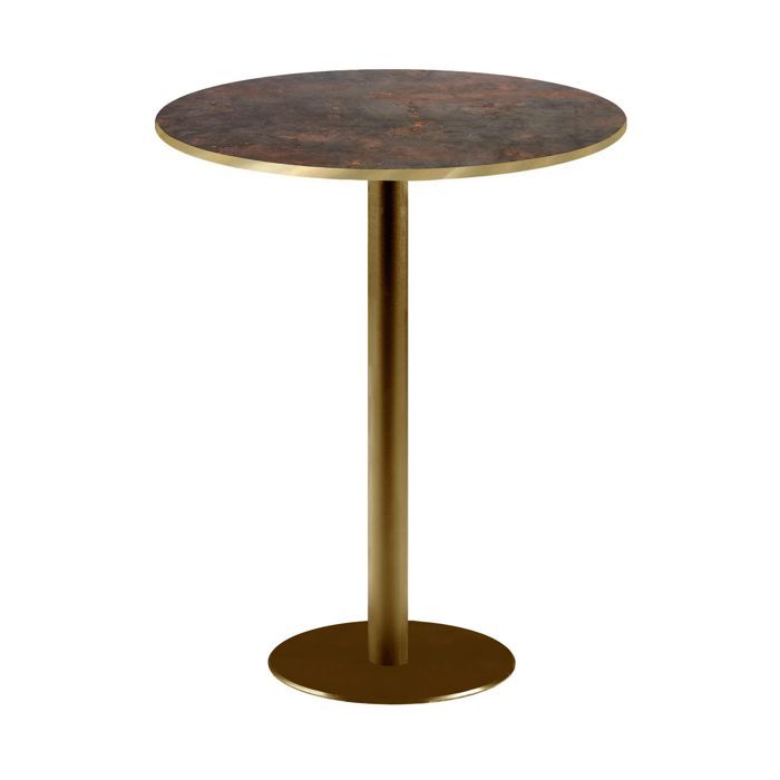 Round High Table Ø 60 Cm Rome Bistro Rust