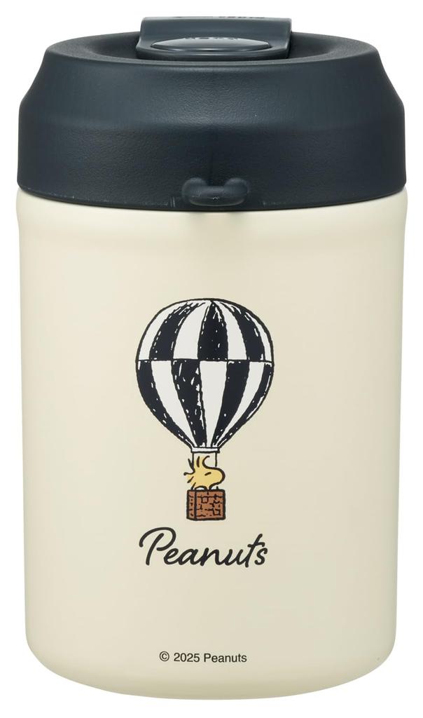 Skater Легкий тамблер из нержавеющей стали с двойными стенками и вакуумной изоляцией Snoopy 380 мл, Термо/холодоизоляция, Стена, Значок, STEM4-A