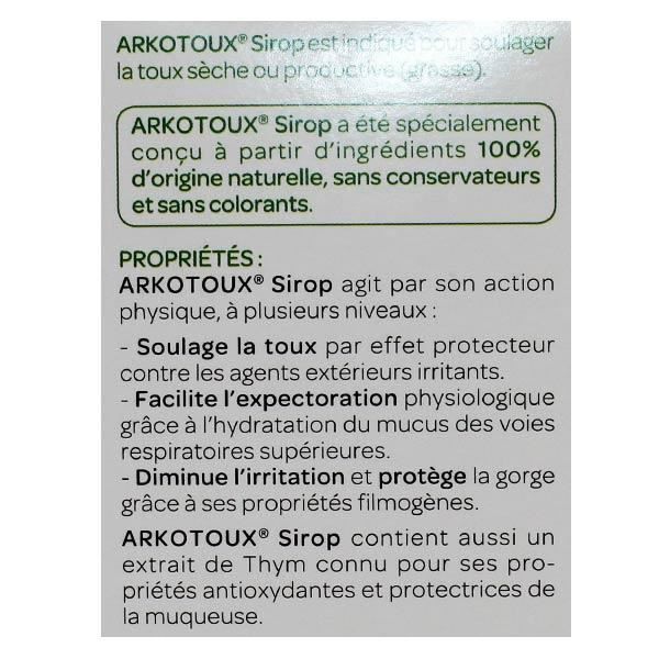Arkopharma Arkotoux Sirop Soulage La Toux 140ml