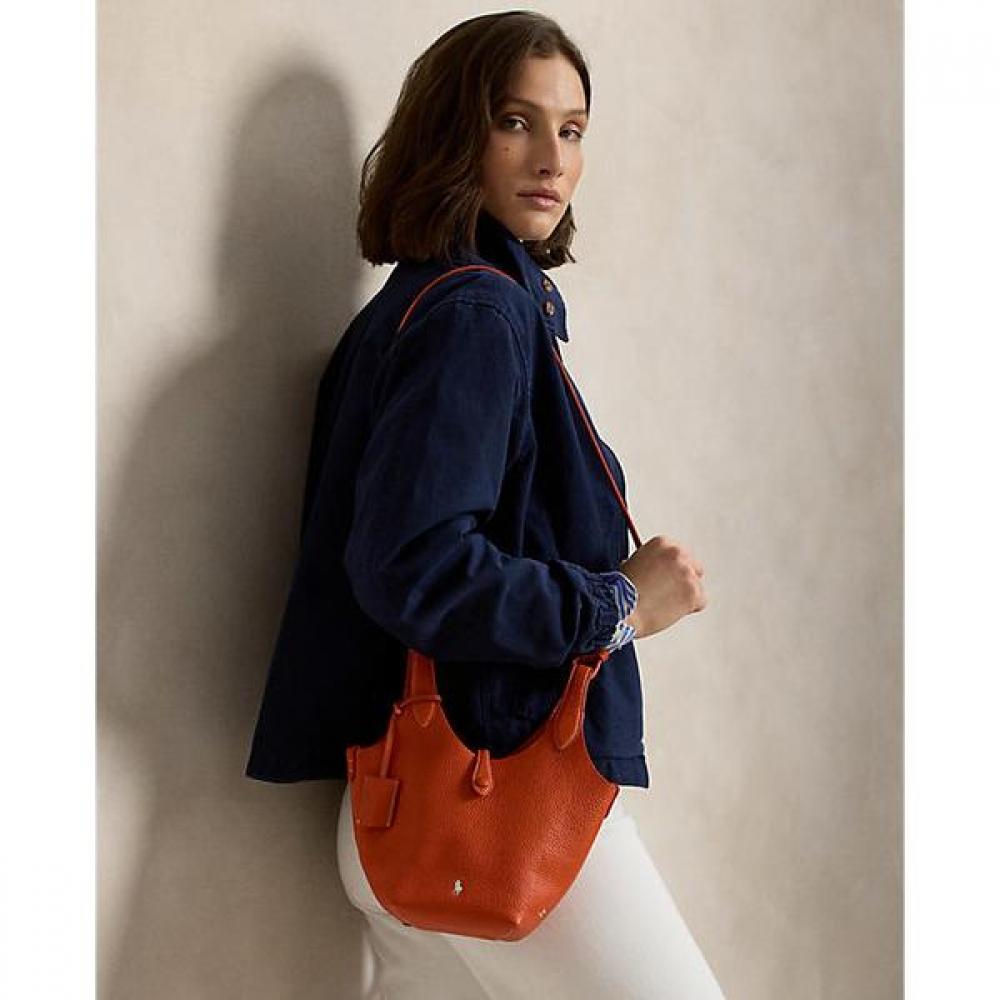 Polo Ralph Lauren Women Small Tote   Crossbody Leather Polo Play