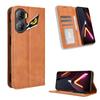 For ZTE Nubia Neo 3 5G Leather Case Wallet Stand Retro Texture Phone Cover