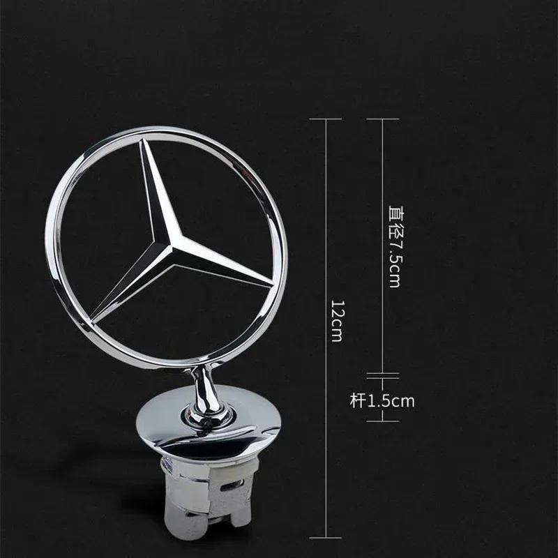 BAM1 Car Front Bonnet Hood Emblem Badge for Mercedes Benz W202 W203 W204 W205 W208 W210 W220 GLA CLA GLC GLK GLE Accessories