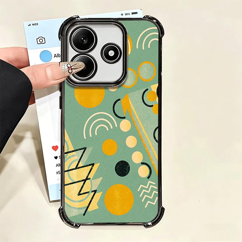 Абстрактная Геометрия Поп-Арт Дизайн Мягкий Чехол Для Телефона Для Xiaomi Poco X7 X8 Pro Max X6 X5 X3 F8 Ultra F7 M8 M7 M5S Redmi 15C 15A 15 14