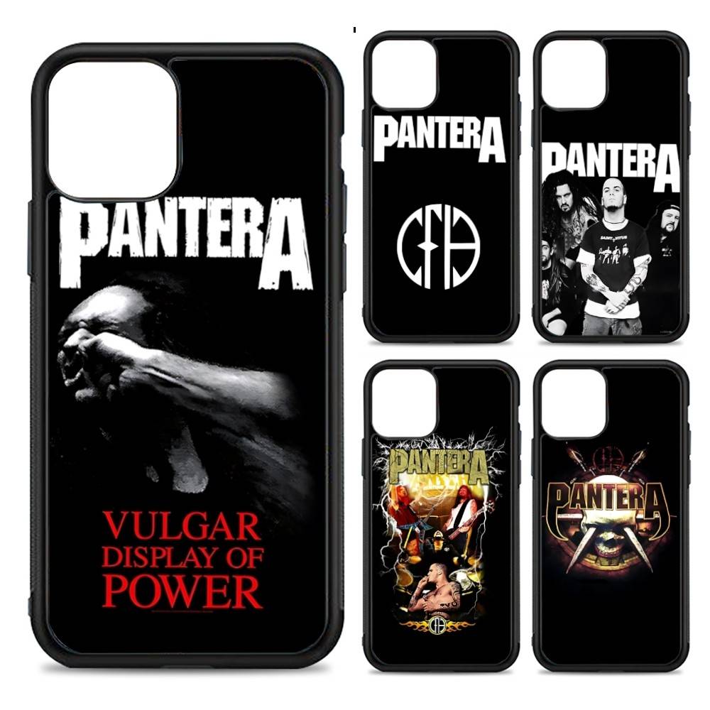 Dark Heavy Metal Rock P-PanteraS Band For IPhone 11 12 13 14 15 16 17 Pro Max Plus TPU+PC Shockproof Back Phone Cases