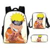 Naruto Naruto Surrounding Primary School Bag Cartoon Animation Backpack Satchel Pencil Case
