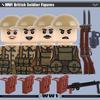 Серия «Военная техника Первой мировой войны» Конструктор Артиллерия Гаубица Фигурки Солдат Аксессуары Британская Итальянская Полевая Пушка Кирпичи Игрушка