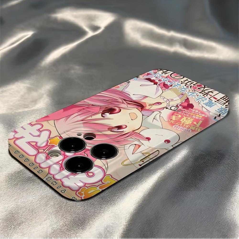 Чехол для телефона Madoka Magica Для IPhone 16 Pro Max 15 14 13 12 11 Pro11 Mini 2025 16 Глянцевая HD Пленочная Крышка