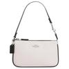 Coach Nolita 19 Однотонный Бренд Логотип Металлическая Пряжка Карман для Карт Кожаный Подмышечный Клатч Сумка на Плечо Маленькая Женская сумка Белый CP490-SVDMH