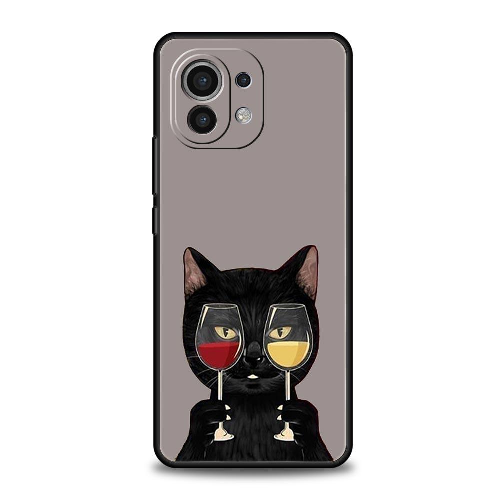 Милый кот Играет Веселый Чехол для Телефона Для Xiaomi Mi 17 15T 15 14 14T 13T 12T Pro 12 13 Lite 5G 11T Poco X6 X7 X5 Pro Мягкий Чехол