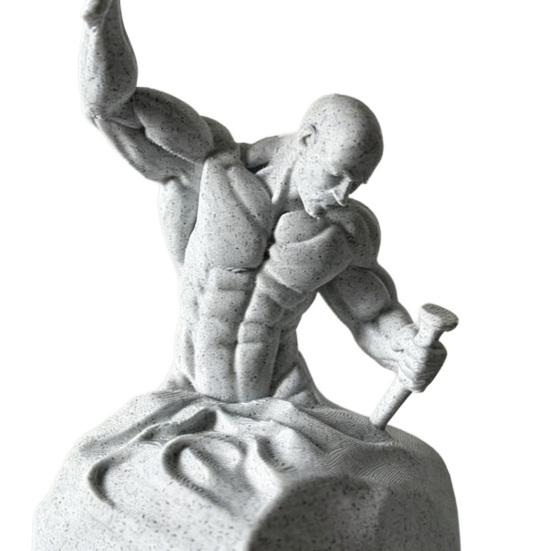 Скульптура «Сделал себя сам» 3D-печатная абстрактная фигурка Статуэтка Вдохновляющая фигурка для рабочего стола Дома Офиса Полки Декор
