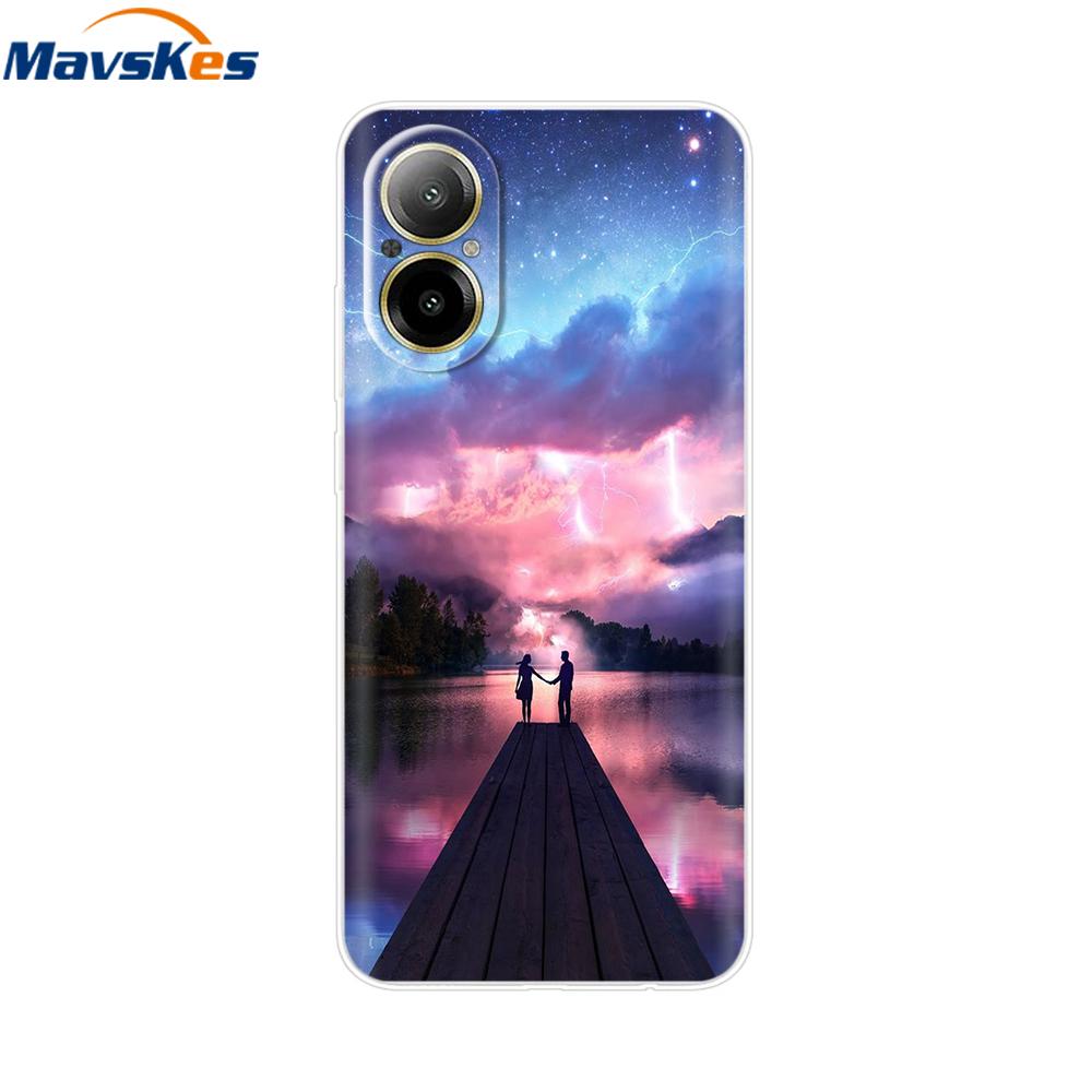 Мультяшный чехол для Realme C67 4G 2024 Милый прозрачный мягкий силиконовый задний чехол для Realme C67 C 67 4G RMX3890 Прозрачные чехлы для телефона