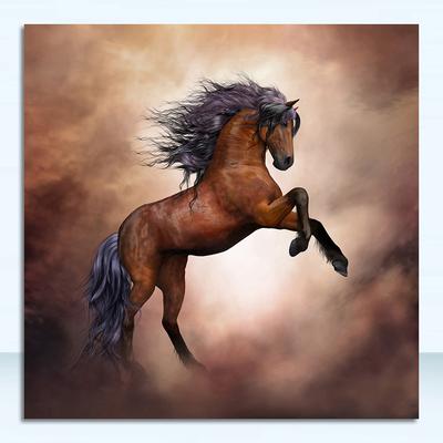 Плакат в скандинавском стиле, милая Настенная картина, скандинавский домашний декор, холст, живопись, современный куадрос, красивые настенные картины с лошадьми