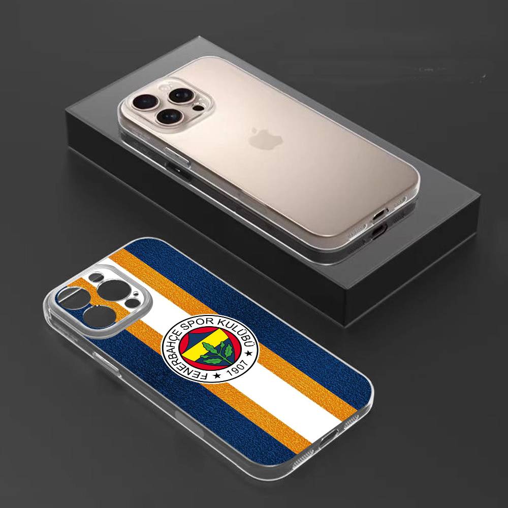 Турция F-F ФенербахчеS-E Чехол для телефона для iPhone17,16,15,14,13,12,11 Plus,Pro Max Мягкий прозрачный чехол