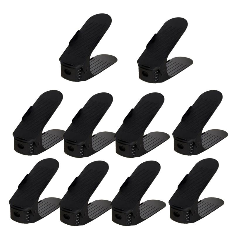 Xiaomi Mijia 5-10 шт. регулируемая полка для обуви, двойная полка, держатель для обуви, экономия места, органайзер для хранения обуви, отделения для обуви для организации гардероба