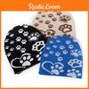 Acrylic Knit Hat With Paw Print Design For Casual Winter Wear And Sports Outdoor