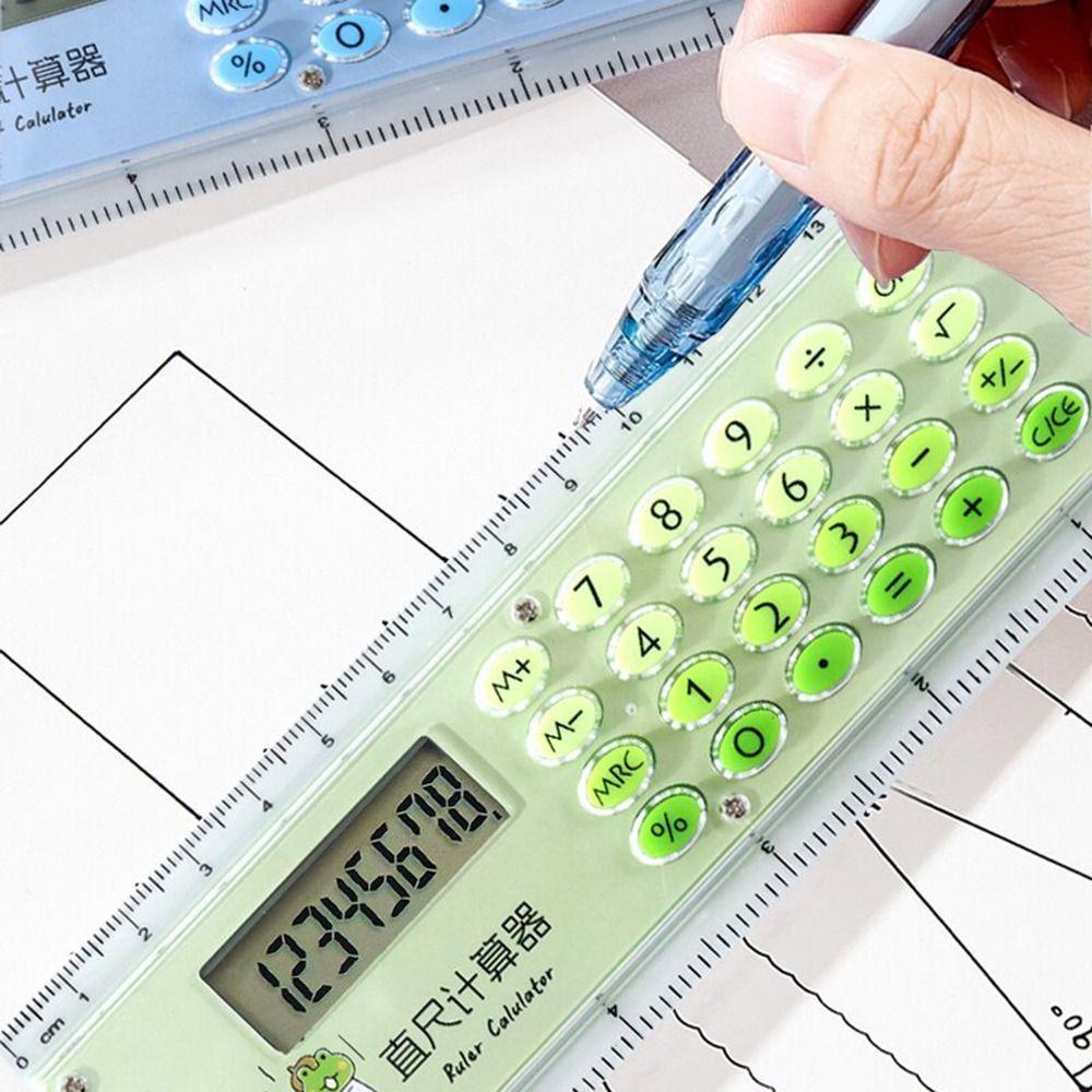 8 Digit Students Measuring Ruler Ultra-thin Stationery Drawing Tool  School Supply