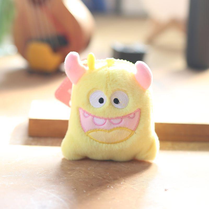 Cute Little Monster Pendant Plush Toy Doll Cartoon School Bag Hanging Decoration Keychain Doll Doll